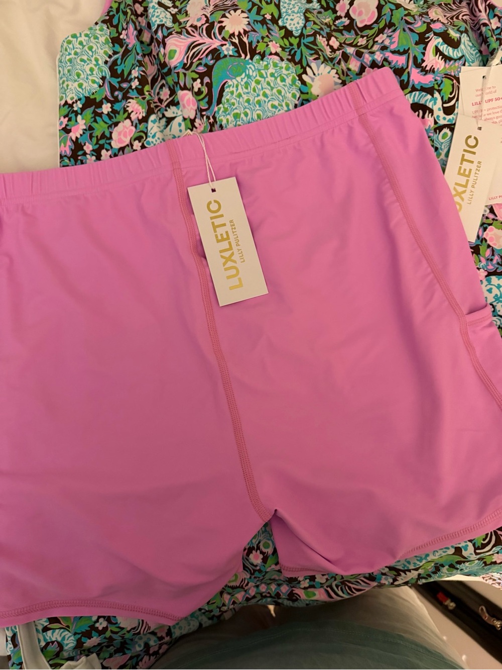 NWT LILLY PULITZER MELA ACTIVE DRESS SIZE L UPF 50+ MULTI CROSSGRAIN ROYAL ZOO - Picture 12 of 15